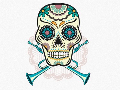 This year we will be celebrating Dia de Muertos with a Balkan brass band / Illustration by Blanka Boskov