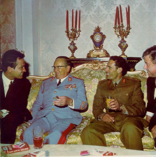 Having a laugh: Gaddafi and Tito
