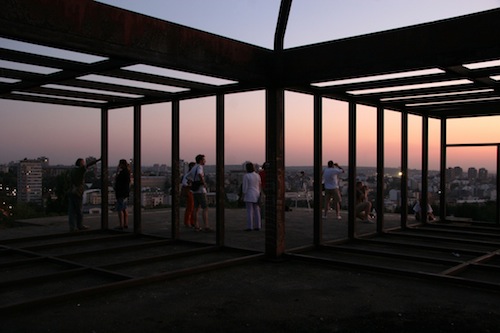 Temporary Viewing Platforms exhibition by Milena Putnik / Photo by Ivan Petrovic