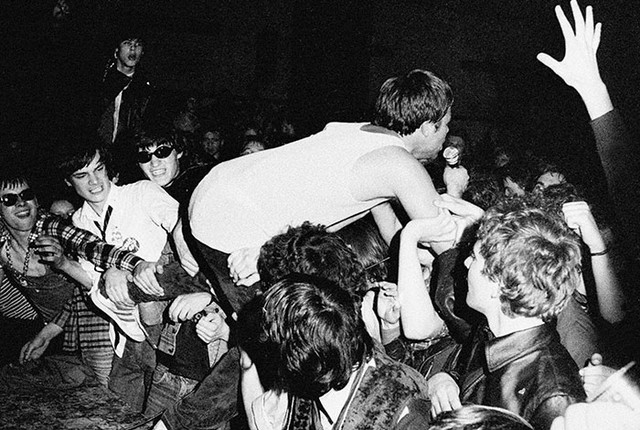 Pankrti, once hailed as "the first punk band behind the Iron Curtain", live in Ljubljana 1979. Photo © Vojko Flegar
